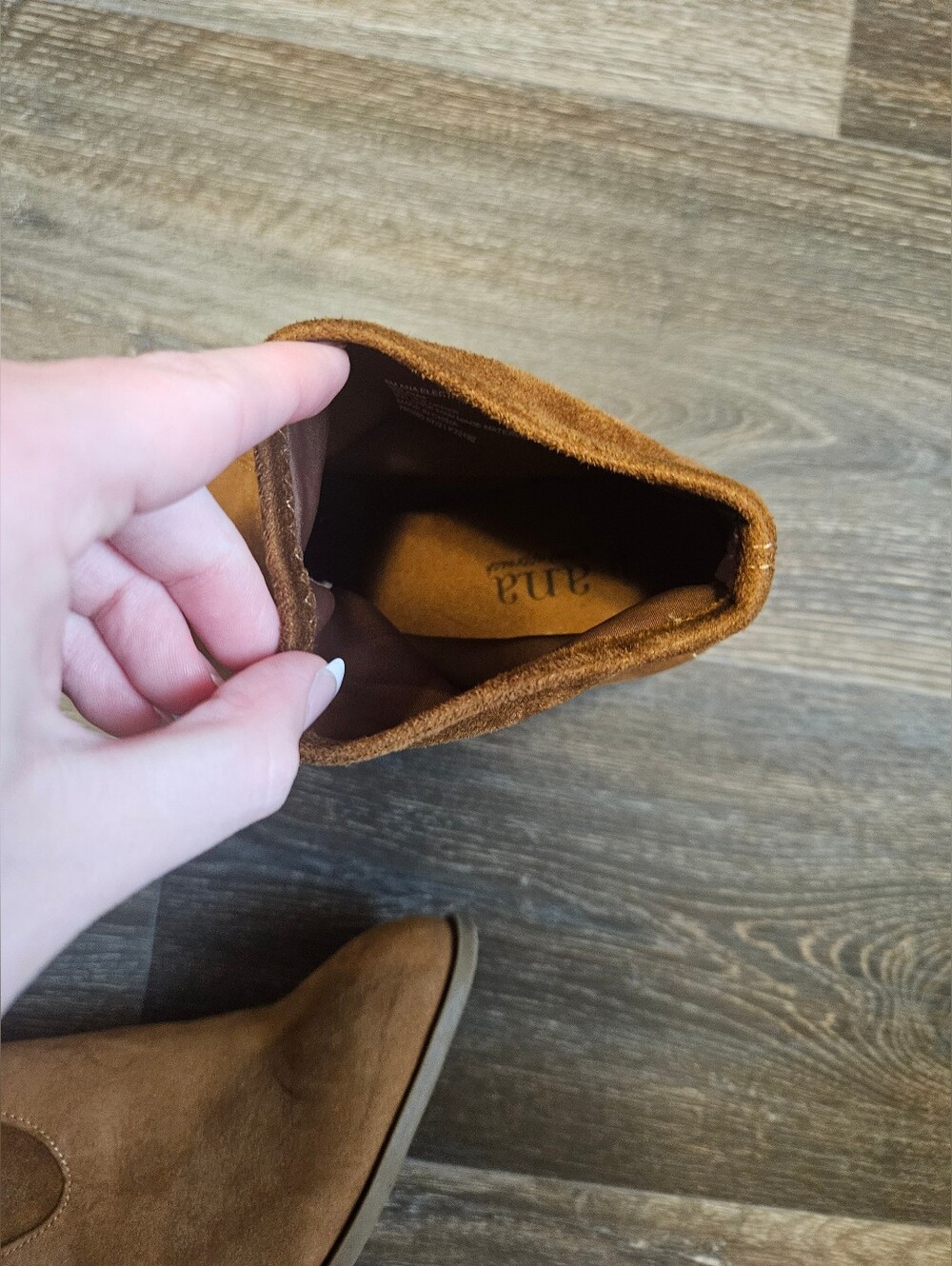 3 For $15 🎊 Brown Suede Fold-Over Ankle Boots - Picture 10 of 10